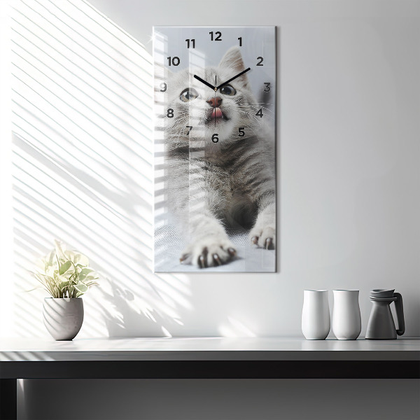 Orologio verticale Gatto sul divano