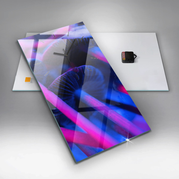 Orologio verticale Funghi magici colorati