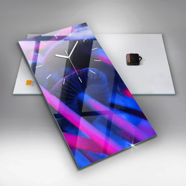 Orologio verticale Funghi magici colorati