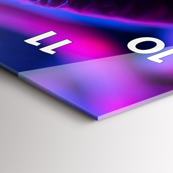 Orologio verticale Funghi magici colorati