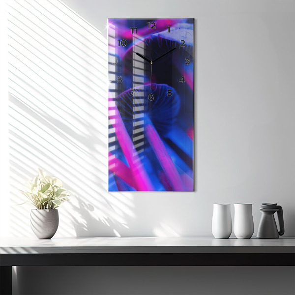 Orologio verticale Funghi magici colorati