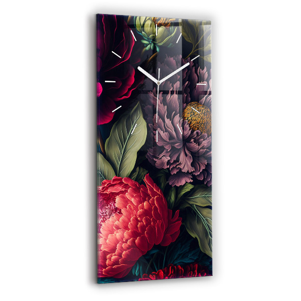 Orologio verticale Mazzo di fiori d'epoca