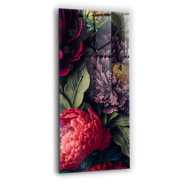 Orologio verticale Mazzo di fiori d'epoca