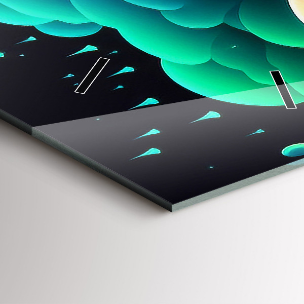 Orologio verticale Funghi al neon