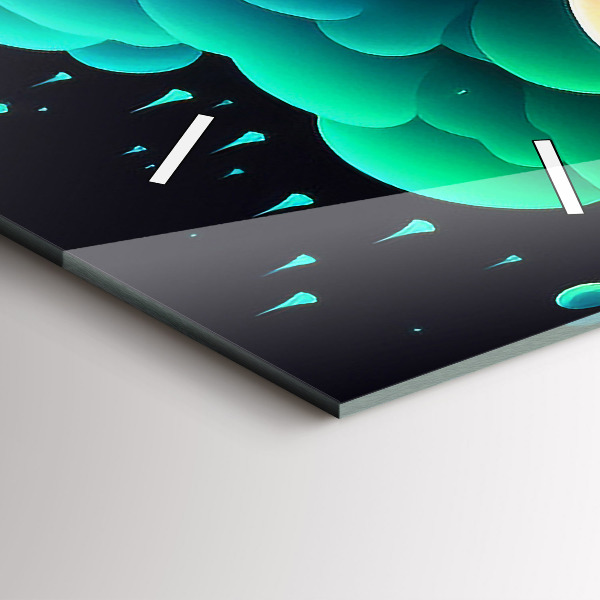 Orologio verticale Funghi al neon