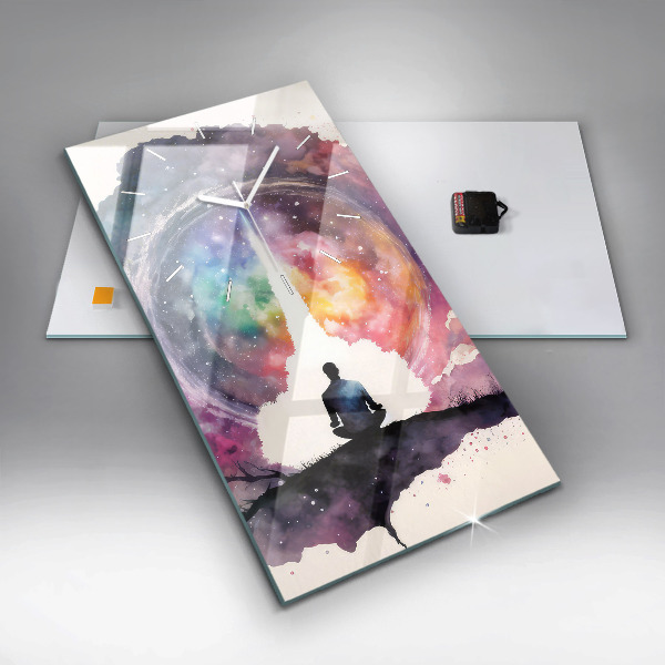 Orologio verticale in vetro Stile di vita meditativo