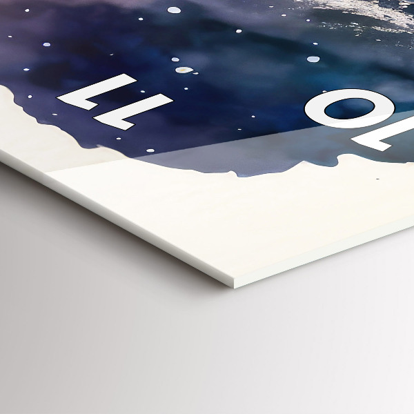 Orologio verticale in vetro Stile di vita meditativo