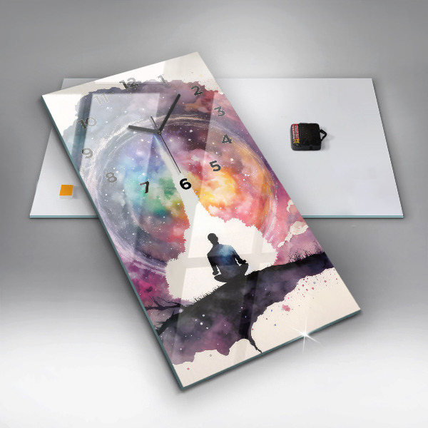 Orologio verticale in vetro Stile di vita meditativo