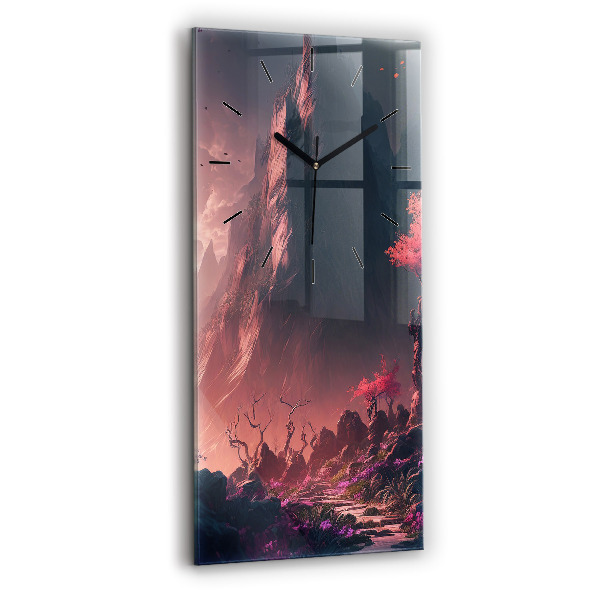 Orologio verticale Foresta e montagne magiche
