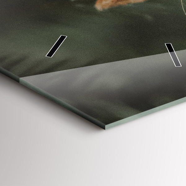 Orologio verticale in vetro Scoiattolo e natura selvaggia