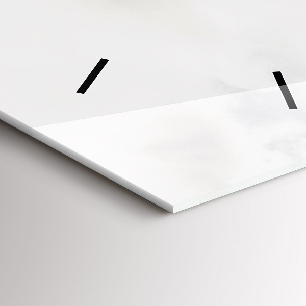 Orologio verticale in vetro Vista sulle montagne