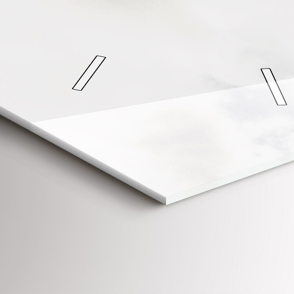 Orologio verticale in vetro Vista sulle montagne