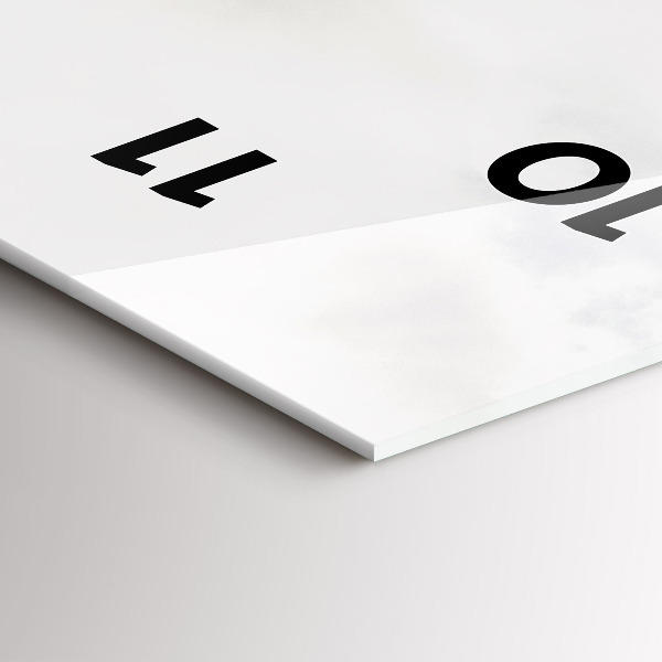 Orologio verticale in vetro Vista sulle montagne