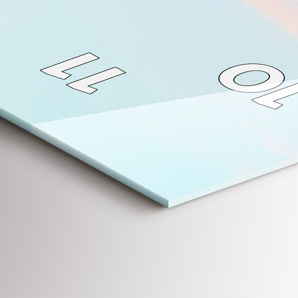 Orologio verticale in vetro Catena montuosa in inverno