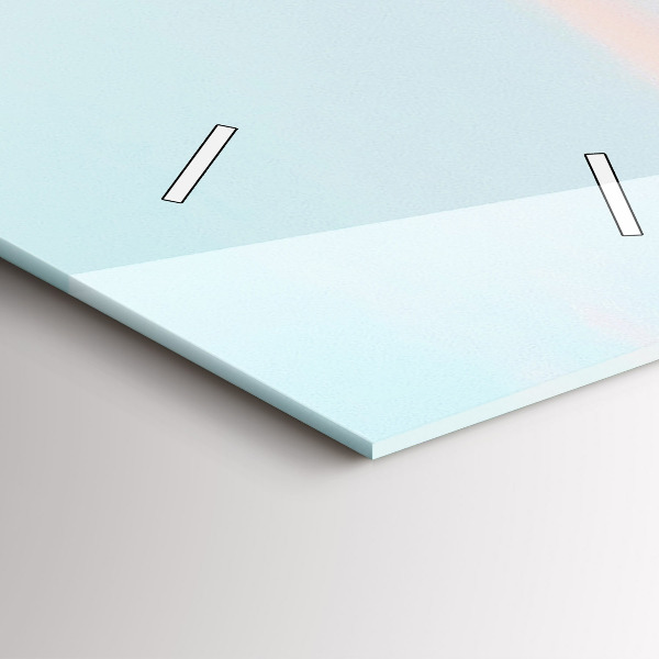 Orologio verticale in vetro Catena montuosa in inverno