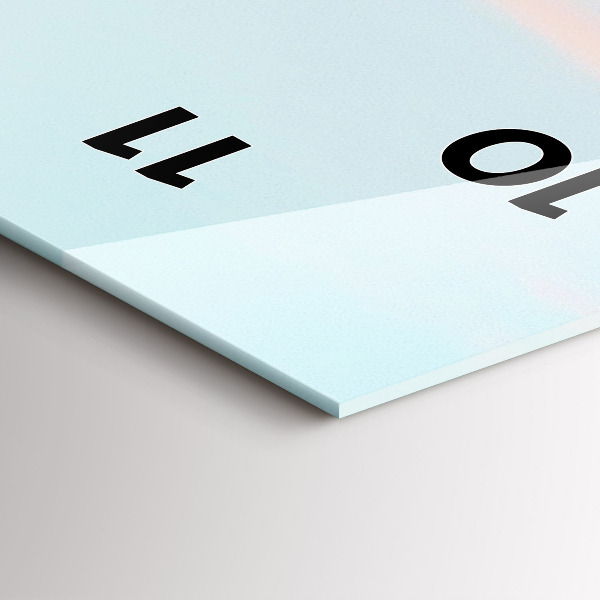 Orologio verticale in vetro Catena montuosa in inverno