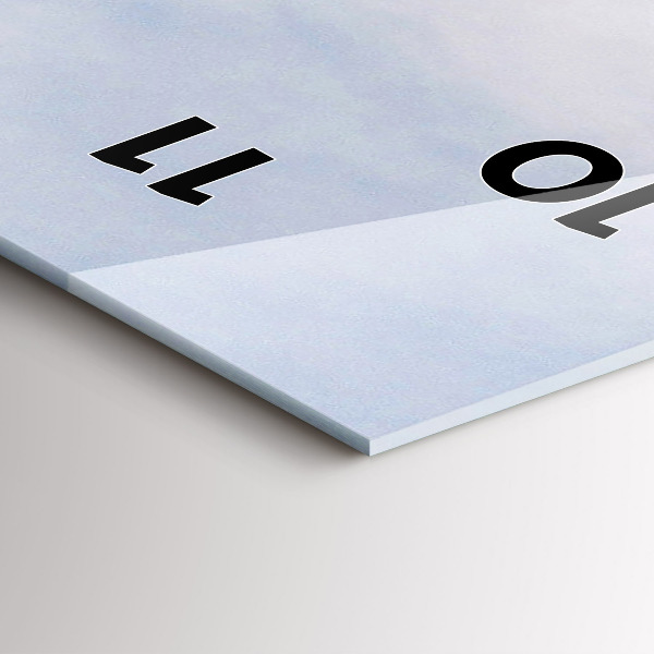 Orologio verticale in vetro Veicolo nel deserto della Kamchatka