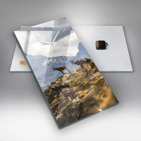 Orologio verticale in vetro Capra in Valle d'Aosta