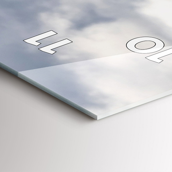 Orologio verticale in vetro Capra in Valle d'Aosta