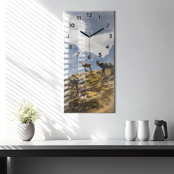 Orologio verticale in vetro Capra in Valle d'Aosta