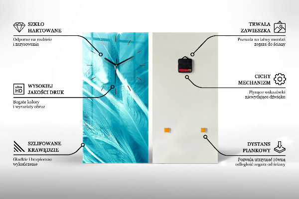 Orologio verticale in vetro Surfista di Barcellona