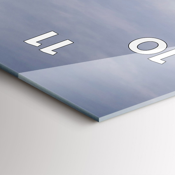 Orologio verticale in vetro Surfista di Barcellona