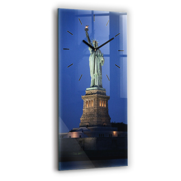 Orologio verticale in vetro Statua della Libertà New York
