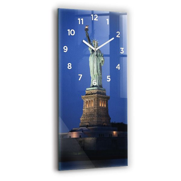 Orologio verticale in vetro Statua della Libertà New York