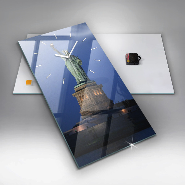Orologio verticale in vetro Statua della Libertà New York