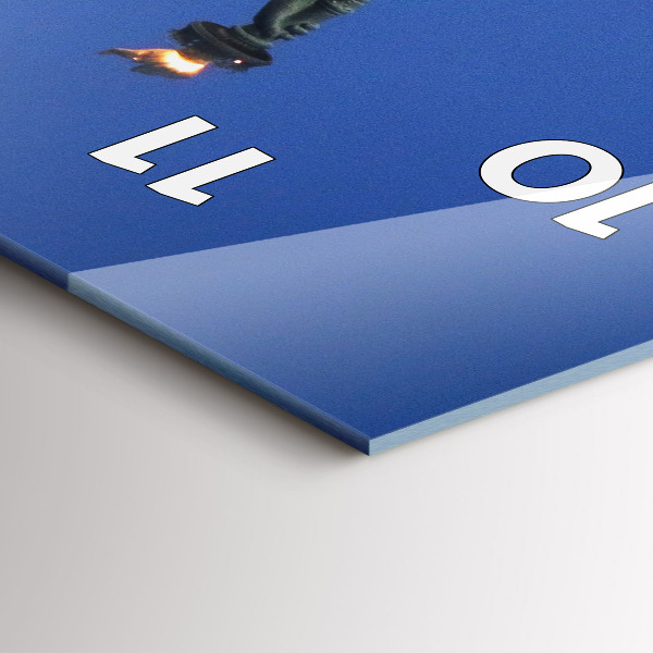 Orologio verticale in vetro Statua della Libertà New York