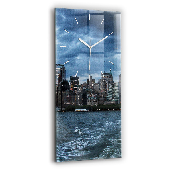 Orologio verticale in vetro Panorama di New York