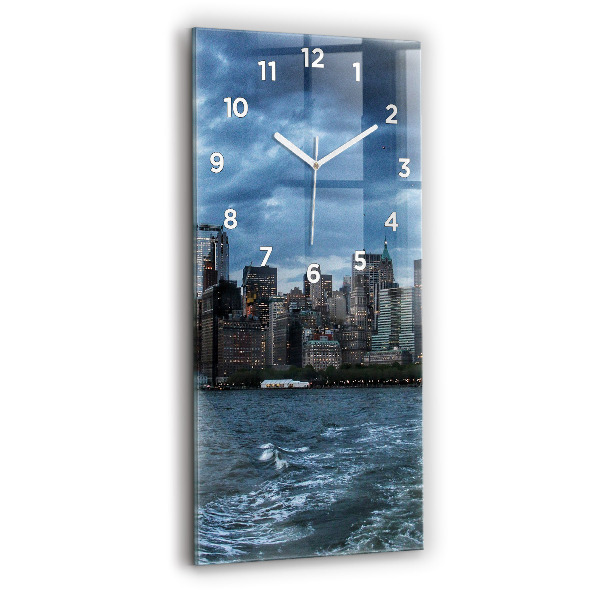 Orologio verticale in vetro Panorama di New York