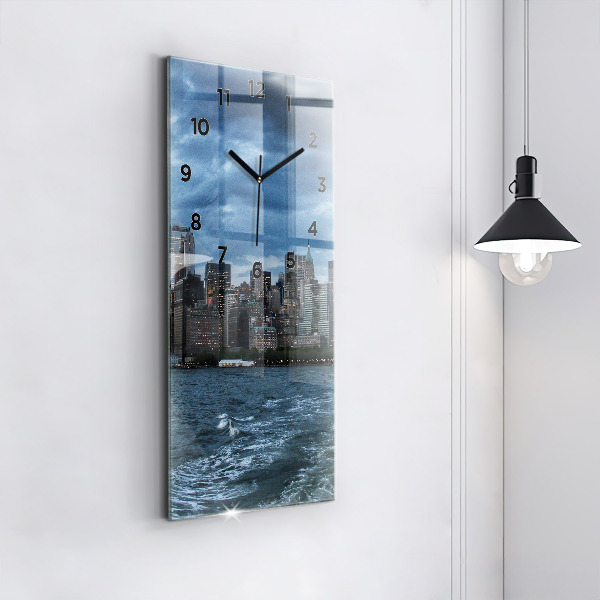 Orologio verticale in vetro Panorama di New York