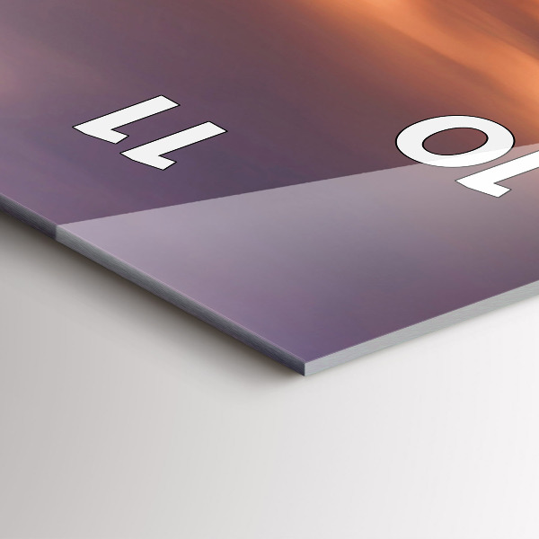 Orologio verticale in vetro Panorama della città ovest