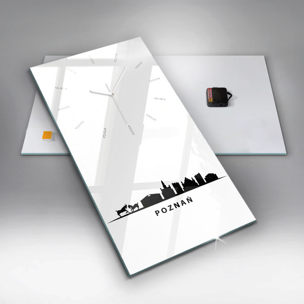 Orologio verticale Grafica panoramica di Poznan