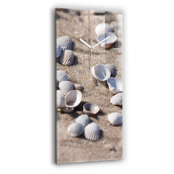 Orologio verticale Conchiglie sulla spiaggia
