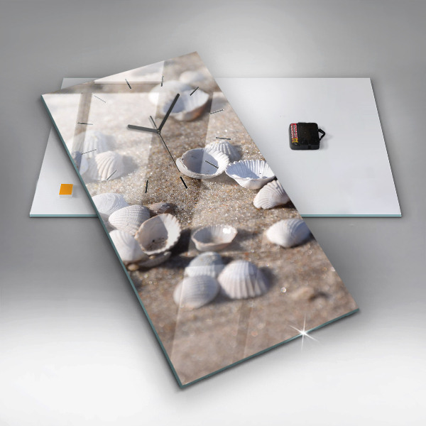 Orologio verticale Conchiglie sulla spiaggia