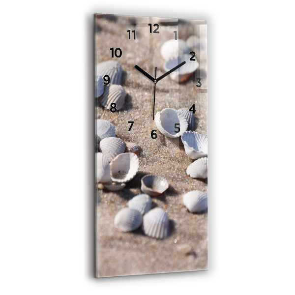 Orologio verticale Conchiglie sulla spiaggia