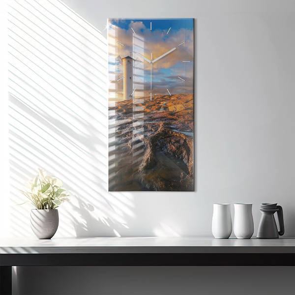 Orologio verticale Il Faro e il Mar Baltico