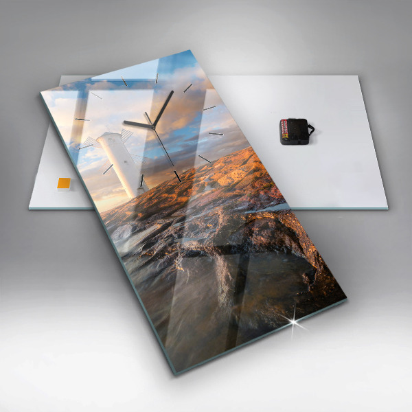 Orologio verticale Il Faro e il Mar Baltico