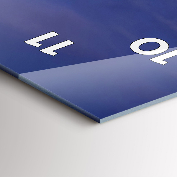 Orologio verticale in vetro Molo sul Mar Baltico