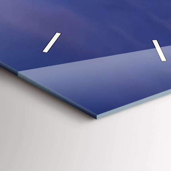 Orologio verticale in vetro Molo sul Mar Baltico