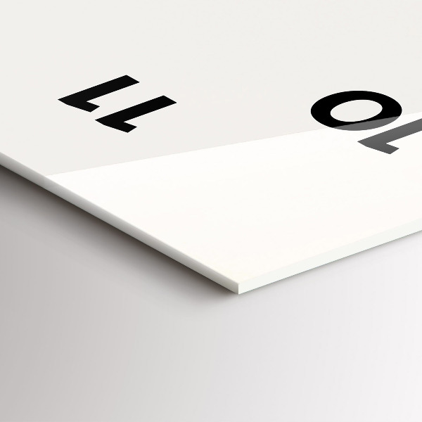 Orologio verticale in vetro Il faro e il mare