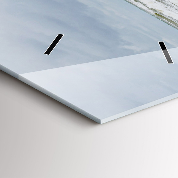 Orologio verticale in vetro Un momento con un libro