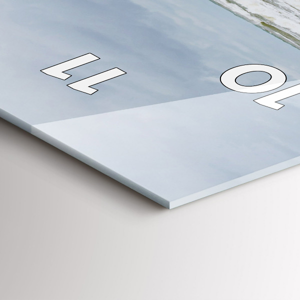 Orologio verticale in vetro Un momento con un libro