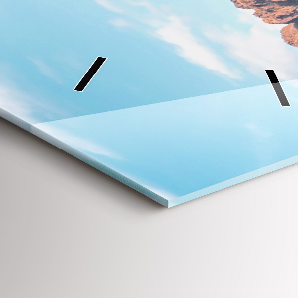 Orologio verticale in vetro Cottage nei Monti Tatra