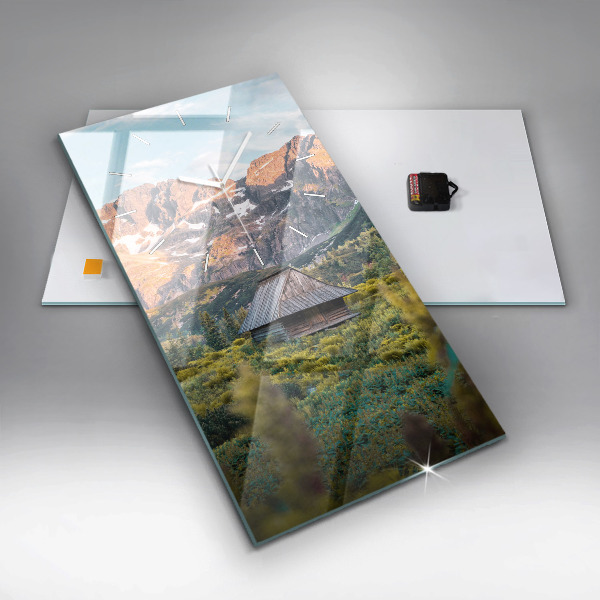 Orologio verticale in vetro Cottage nei Monti Tatra