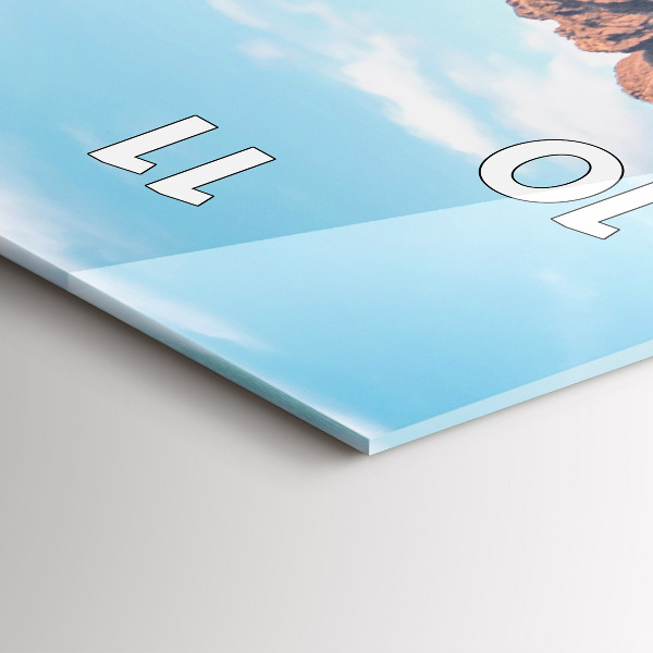 Orologio verticale in vetro Cottage nei Monti Tatra