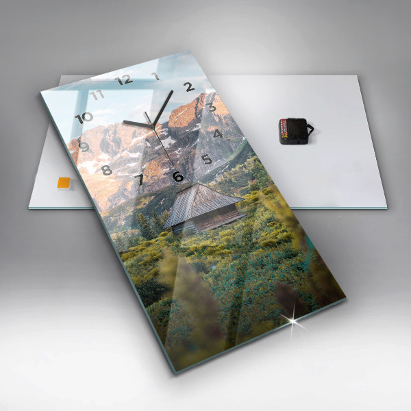 Orologio verticale in vetro Cottage nei Monti Tatra