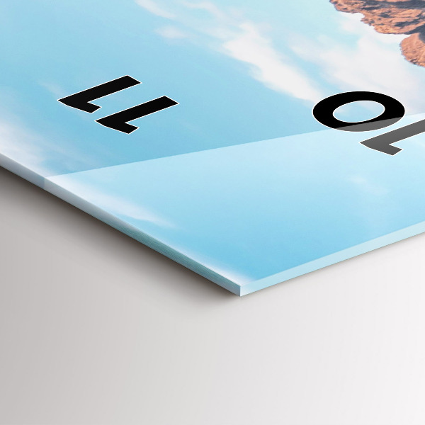 Orologio verticale in vetro Cottage nei Monti Tatra